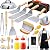 33PCS Griddle Accessories Kit, Flat Top Grill Accessories Set for Blackstone and Camp Chef, Stainless Steel Grill Spatula Set with Enlarged Spatulas, Basting Cover, Burger Press for Outdoor Barbecue