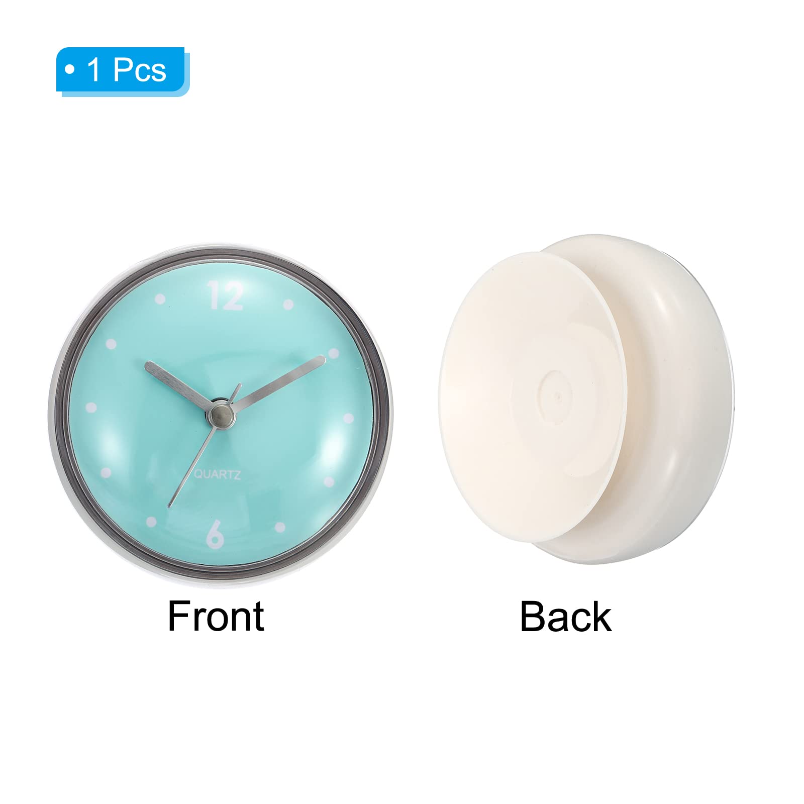 TOILETTES HORLOGE, 2 Paquet Batterie Mini Noir Ventouse Pour Cuisine