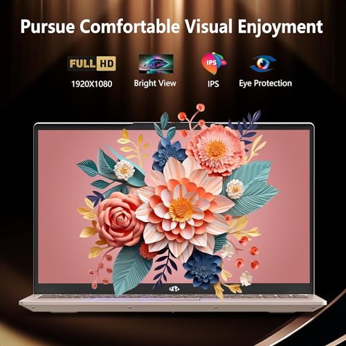 Nimo 15.6 Fhd Student Laptop, 16Gb Ram, 1Tb Ssd, Intel Pentium Quad-Core N100(Beat To I3-1115G4, Up To 3.4Ghz), 2 Years Warranty, Backlit Keyboard, Fingerprint, Win 11, Rose Gold thumb #2