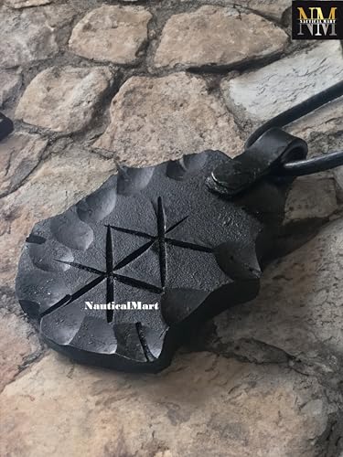 Protection Rune, Forged Iron Rune, Viking Rune, Rune Pendant, Bind Rune Pendant, Nordic Necklace Jwelery2