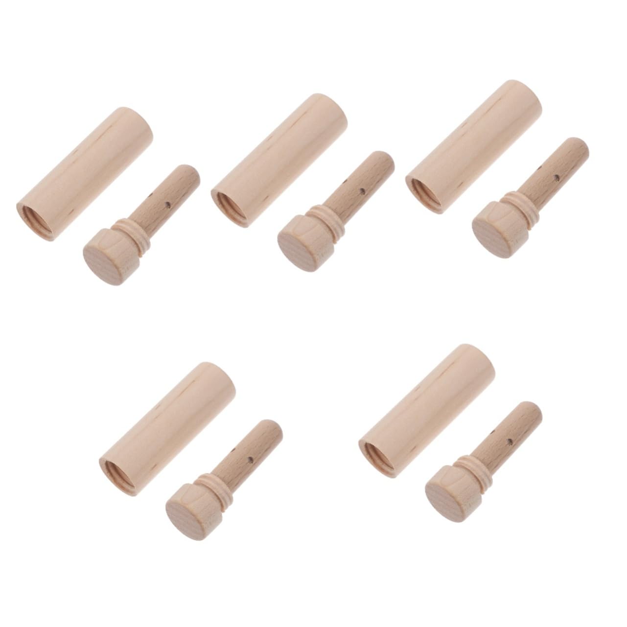 Inhalateur nasale en bois VALICLUD lot de 5 tubes pour aromathérapie