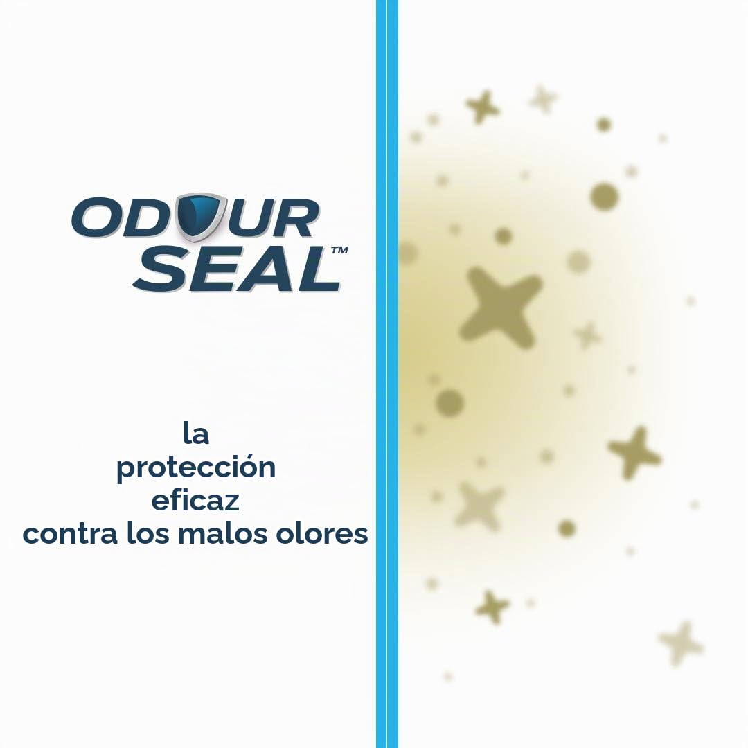 Angelcare - Cubo de basura con pañales y 3 recargas, antiolores/gran capacidad, antibacteriano, uso simple, vestido para arriba, color blanco