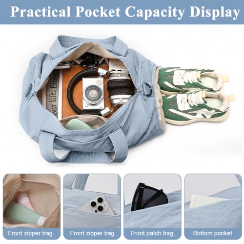 Image of PALAY Gym Bag Duffle Bag with Wet Dry Section Pocket for Women