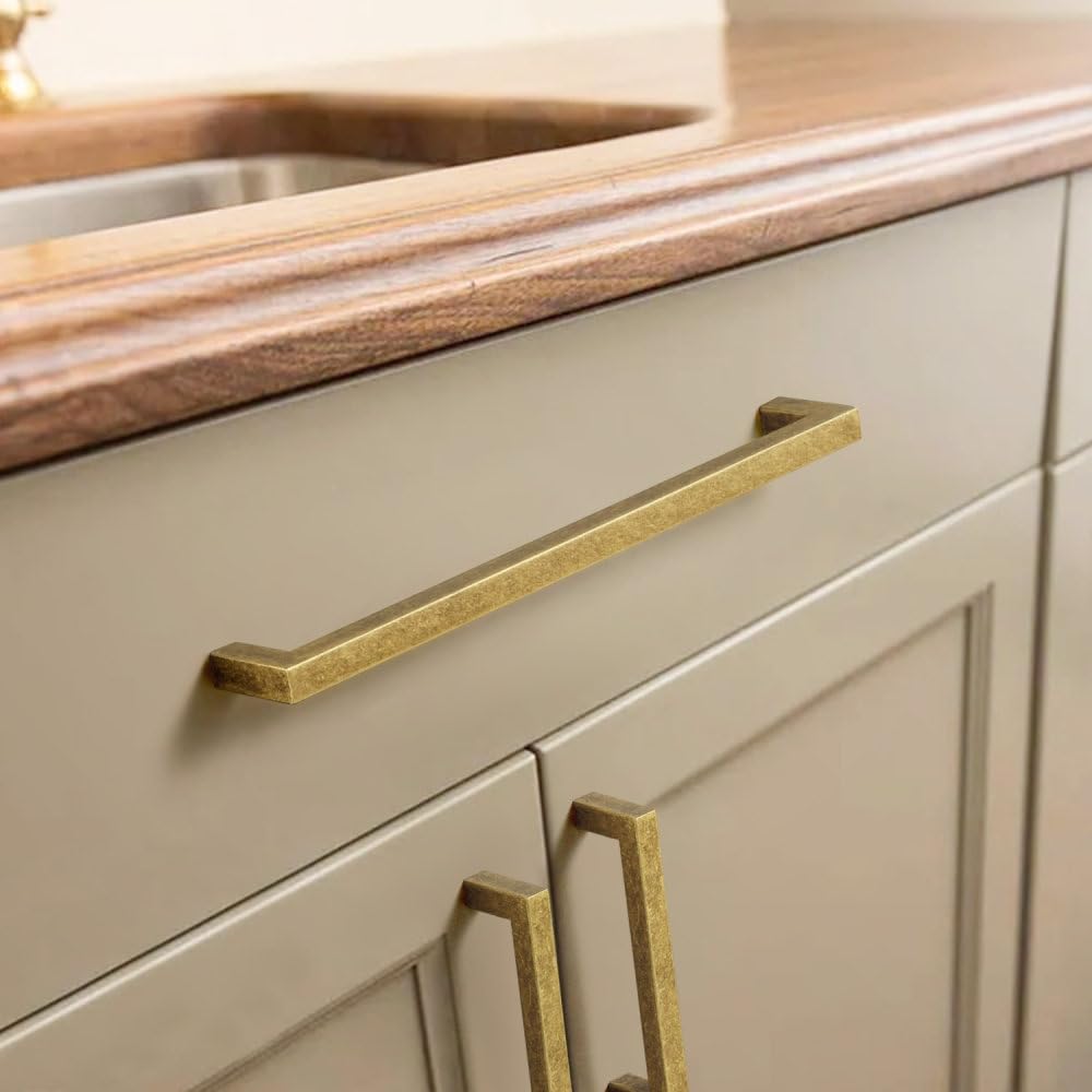 2 Poignées En Laiton Doré – Boutons Rétro Pour Tiroir, Armoire, Cuisine