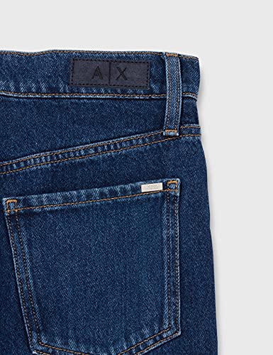 Armani Exchange Women's Classic Five Pocket Denim Blue Jeans4