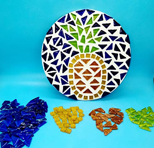 Mosaic Kits for Adults DIY Kits for Adults Trivets for Hot Pots and Pans Adult Craft Kit (Pineapple) - Thumbnail 3