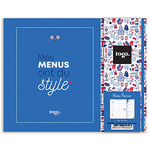 Barbacado - Cuaderno de menús semanales, cuadernos de menús, planificador de menús, menú planificador, cuadernos de menús y lista de compras.