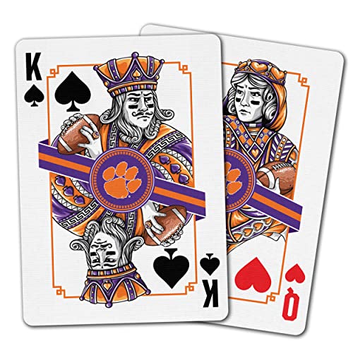 Image of YouTheFan NCAA Officially-Licensed Playing Cards - Original Artwork on All face Cards and Jokers - Team's Official Colors - Quality Linen Texture - Designed in The USA