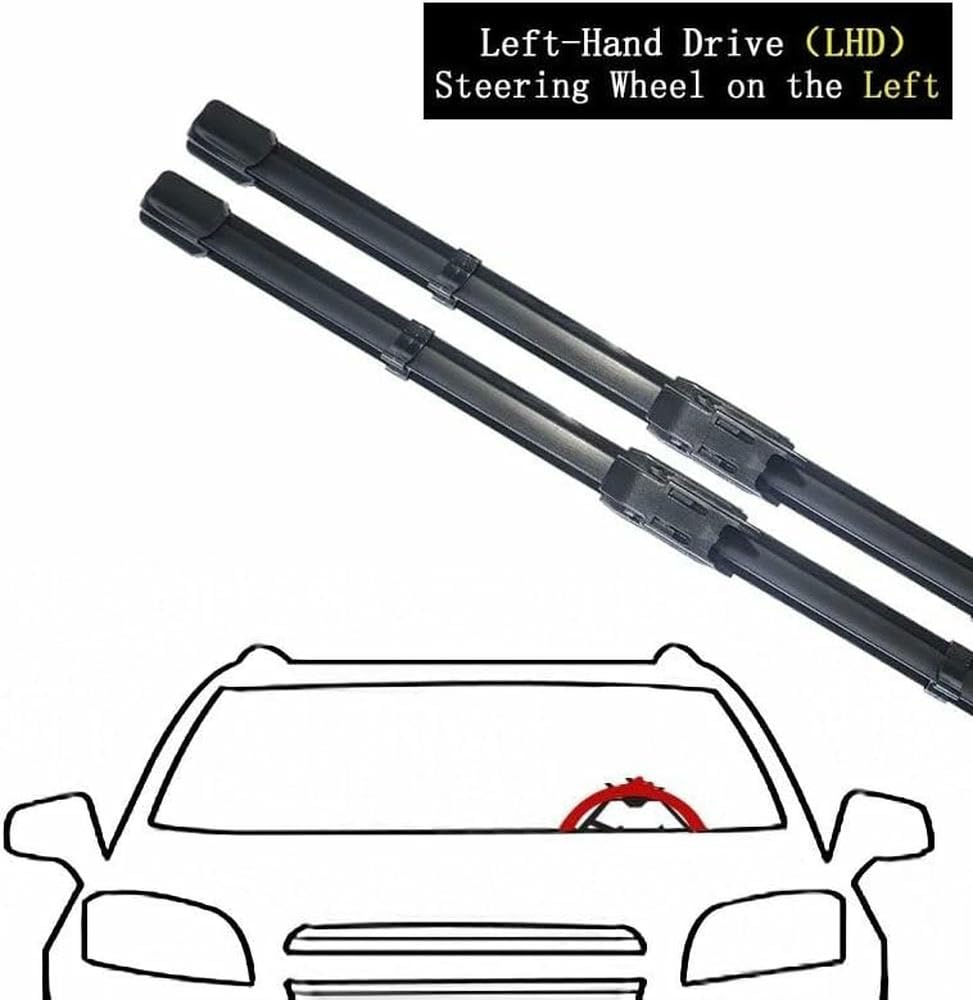 QILING Tergicristallo per Auto per Dacia Sandero Stepway 2021 2022 Tergicristalli Anteriori Parabrezza Spazzola per Parabrezza (Tergicristallo Posteriore)