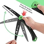 MOSSY OAK Folding Saw - 7 Inch Pruning Hand Saw with Pouch, D6A & M2 Bimetal Saw Blade, Hunting Saw Foldable for Deer, Tree, Wood, and Limb Cutting - Image 3