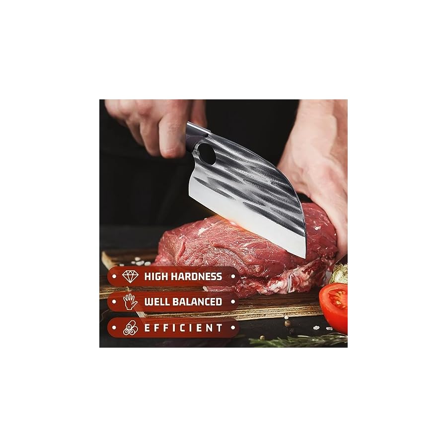 Huusk-Knives-from-Japan-Upgraded-Serbian-Chef-Knife-Forged-Butcher-Knife-with-Sheath-Japanese-Meat-Cleaver-Knife-for-Meat-Cutting-Heavy-Duty-Chopping-Knife-for-Outdoor-Cooking-Camping Huusk Knives from Japan, Upgraded Serbian Chef Knife Forged Butcher Knife with Sheath Japanese Meat Cleaver Knife for Meat Cutting Heavy Duty Chopping Knife for Outdoor Cooking, Camping