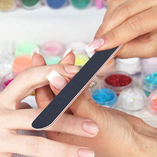 Nail File 21Ct 100/180 Grit Emery Board Filer For Acrylic/Natural Fingernail #TOP3