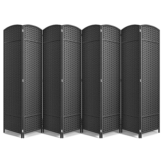 21+ Creative Balcony Privacy Ideas You’ll Love 5 Sorbus 8 Panel Room Divider 6 ft. Tall - Privacy Screen, Extra Wide Double Hinged Panels, Mesh Hand-Woven Design, Partition Room Dividers and Folding Privacy Screens, Wall Divider for Room Separation