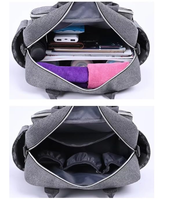 Image of Winnies Women Diaper Bag Multifunctional Maternity Bag for New Mom | Tote Bag | Maternity Bags | Travel Handbag | Mother Bags (Blue)