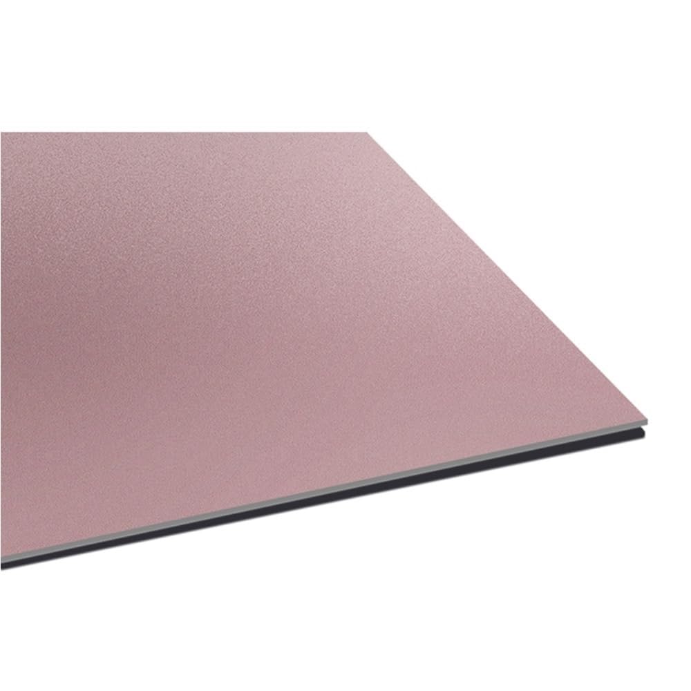 2 pezzi grezzi in alluminio anodizzato ad alta struttura 100 * 100/200 * 200 mm, piastra in alluminio metallo anodizzato sabbiato spessore 1 mm(Rose Gold,1.0x300x300mm)