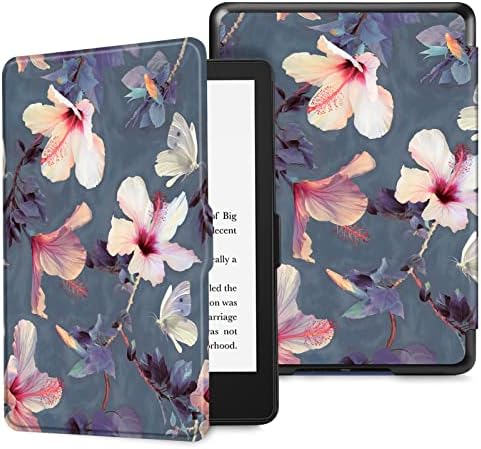 FINTIE Slimshell Case for 6.8" Kindle Paperwhite (11th Generation-2021) and Kindle Paperwhite Signature Edition - Premium Lightweight PU Leather Cover with Auto Sleep/Wake, (Plum)
