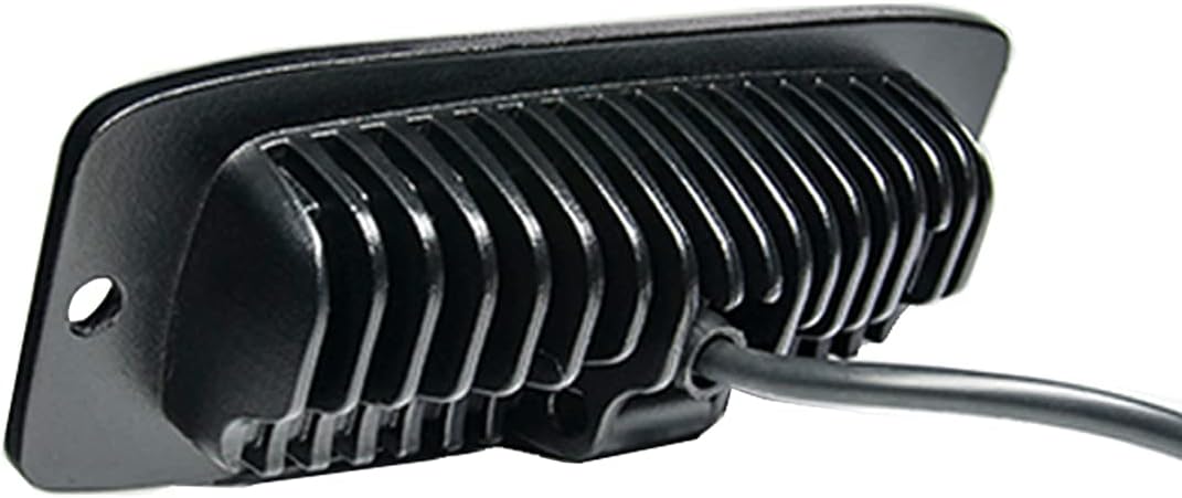 Raycharm 6.3" Flush-Mount Off-road LED Light Bar, 6000K Cool-White, 90° Wide Flood Beam, Reverse & Backup Light for Jeep, Truck, UTV, ATV, IP68 Waterproof/Shockproof, 12V/24V, 2-Pack