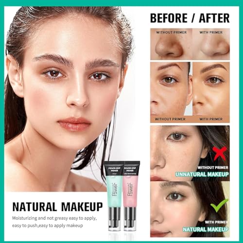 Pakivs Power Makeup Primer,Gel-Based Hydrating Face Primer Long Lasting Moisturizing Smoothing Makeup Base Foundation Primer for Women (Pink) - Image 7