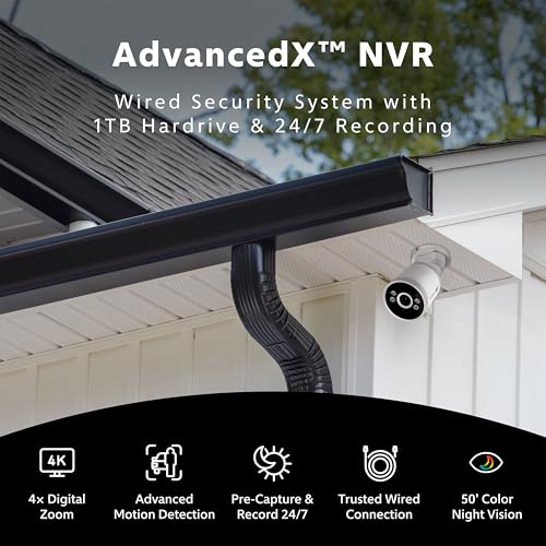 Swann AdvancedX 4K PoE NVR Security Camera System, 8 Bullets, 16 Channel - image 3