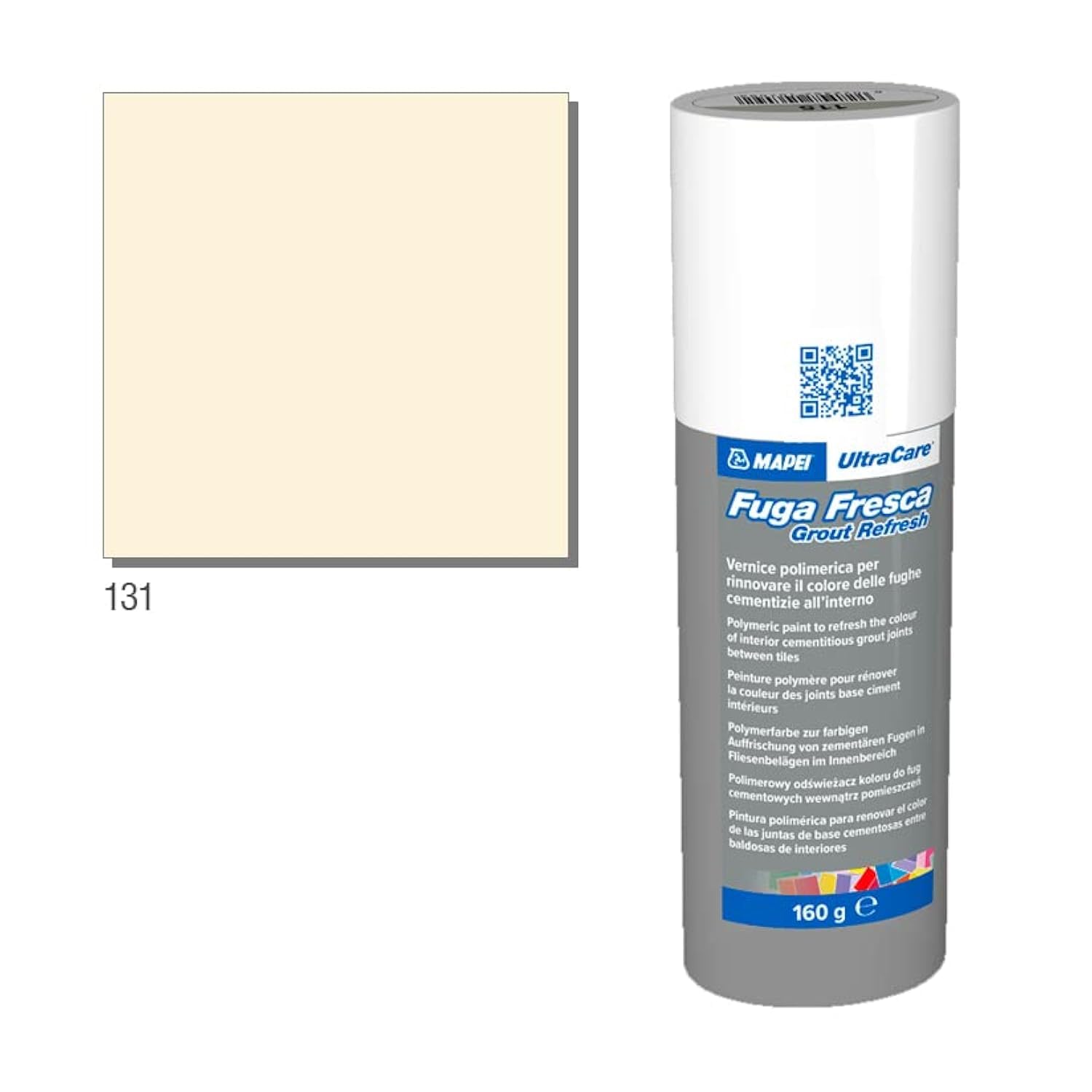 Mapei Ultracare FUGA FRESCA 160g - kolor 131 Wanilia - farba polimerowa do odnowienia koloru spoin cementowych