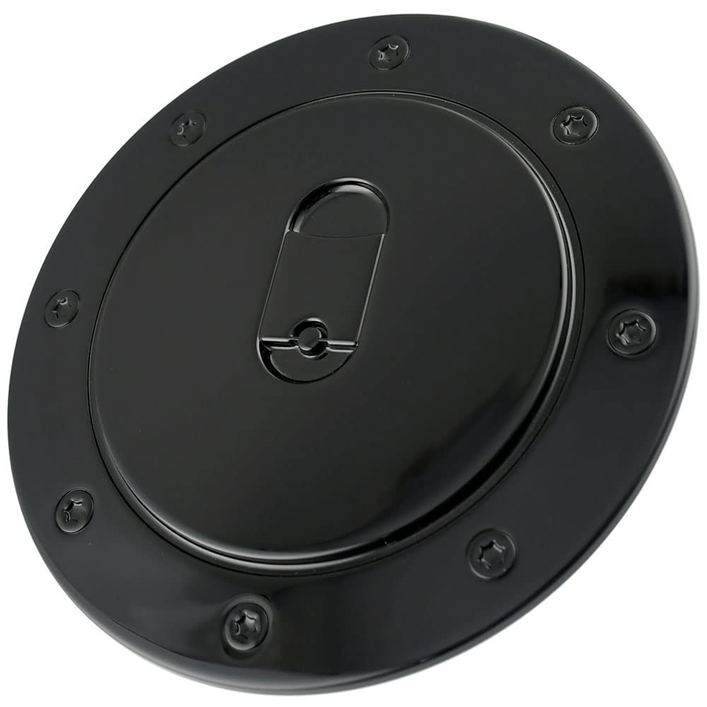 Silver Tone Gas Door Cover Fuel Tank Cap Filler Cover for Chevrolet