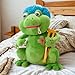 The Petting Zoo Feel Better Musical Frog Stuffed Animal Plushie, Gifts for Kids, Musical Animals, Get Well Soon Green Frog Plush Toy, 10 inches