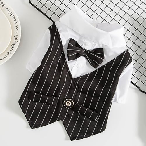 Vestido disfraz para perro negro talla L miniatura 6