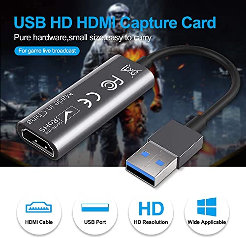 Microware Video Capture Cards, 4K HDMI to USB 3.0 Video Capture Device, 60fps Broadcast Live and Record Video Audio Gaming, Streaming, Teaching,... - Image 6