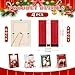 Qunclay 4 Pcs Christmas Picture Frame 4 x 6 Inch Christmas Photo Frame Santa Snowman Elf Deer Wood Photo Holders Wall Hanging Tabletop Picture Display for Xmas Family Gifts Home Party Decorations