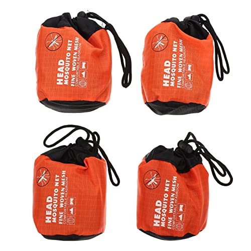 Kisangel 5 Juegos Sombrero De Mosquito Protección Neto para Sombreros Mosquitera De Viaje Volar Tapa Mosquitera para Cochecito Mosquitera para Bebé Exterior Black Poliéster 4 Uds * 5