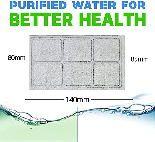 NEOUZA Hochwertiger Kohlewasserfilter, kompatibel mit Drinkwell Platium Haustierbrunnen (8er-Pack) und einem Brunnen-Reinigungsset