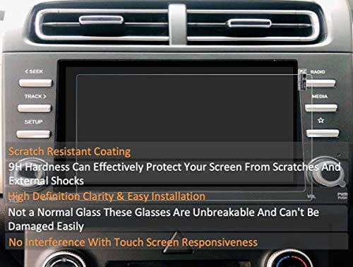 Image of 9H Unbreakable Glossy Finish Screen Protector Compatible with Hyundai Creta 2020 Facelift 2020 CAR Touch Screen Infotainment System (8 Inch)