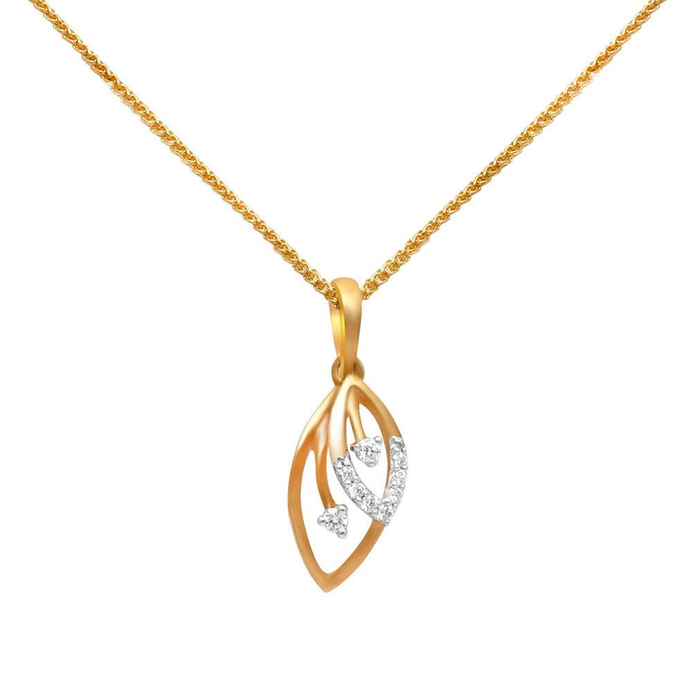 joyalukkas Pride Diamond Collection 18k (750) Yellow Gold and Diamond Pendant-picture-7