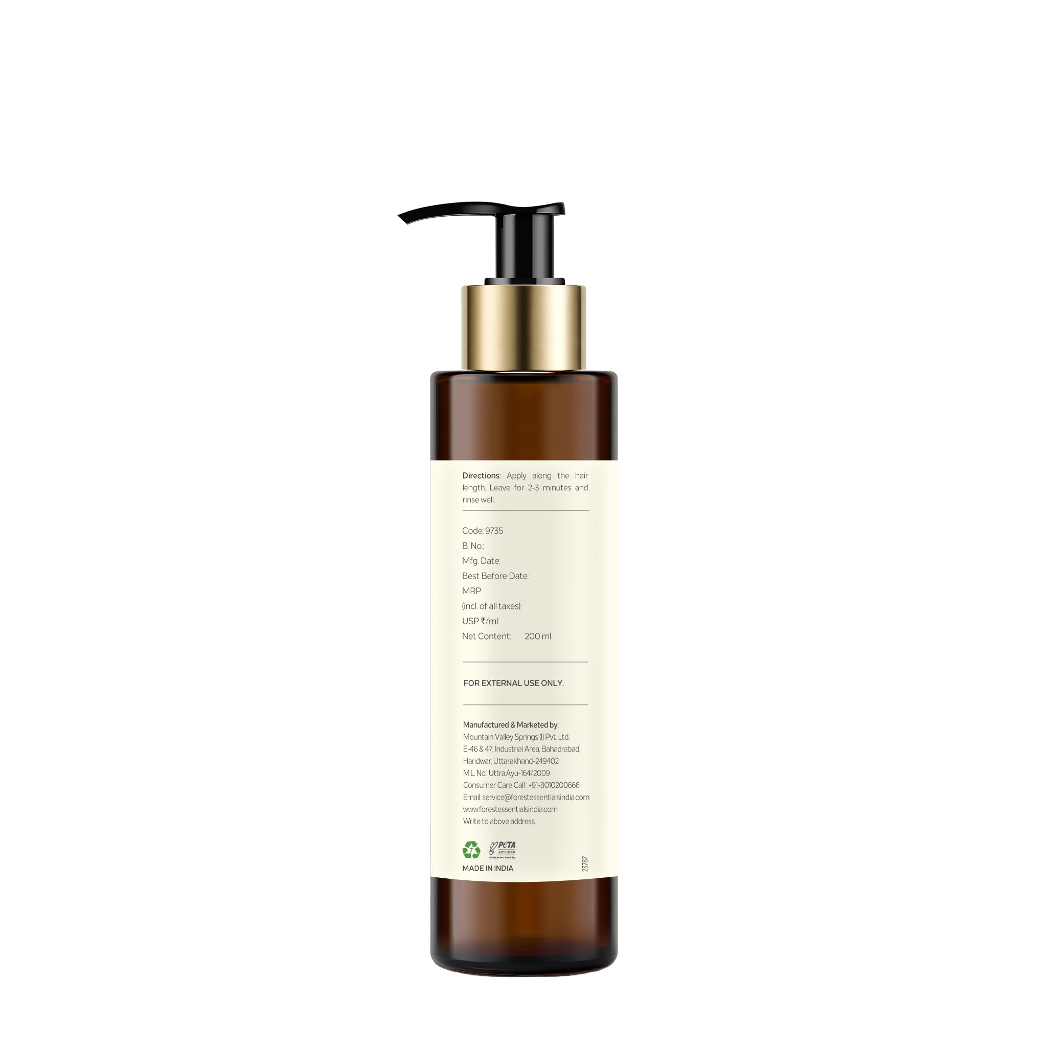 Forest Essentials Odżywka do włosów, Bhringraj i Shikakai, 200 ml