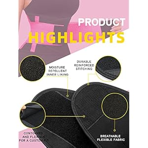 KOOCHY Waist Trainer for Women Waist Trimmer Back Support Belt Sweat Wrap for Weight Loss Workout Fitness Gym Sport