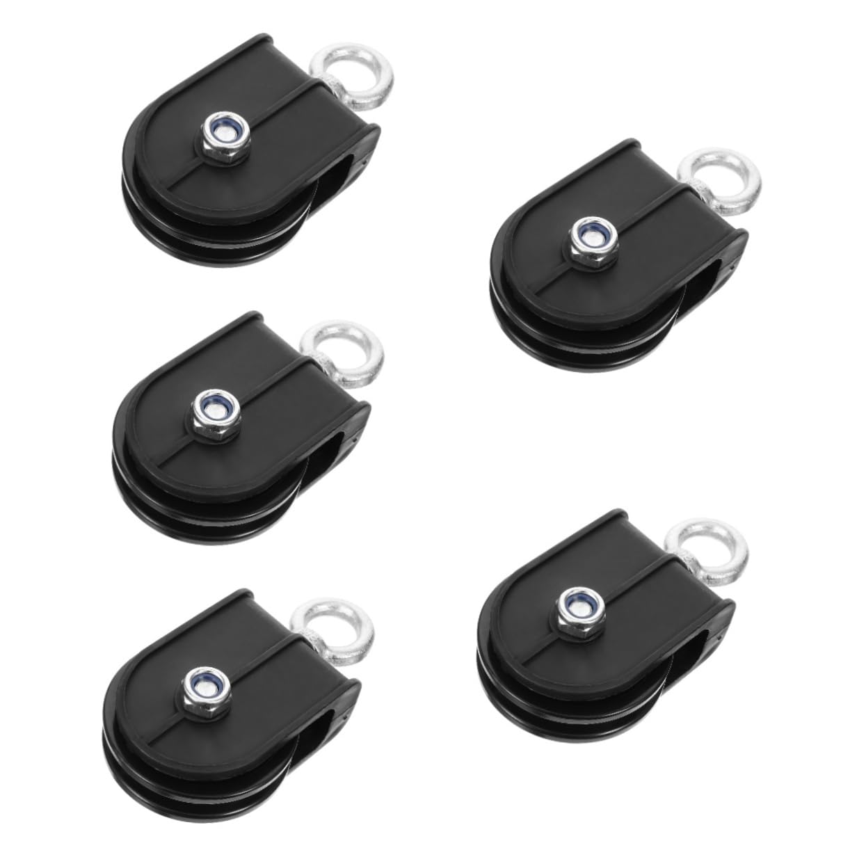 Koło pasowe do siłowni, koła pasowe łożyskowe, System krążków do linek fitness Czarny 13 x 7 x 3,5 cm
