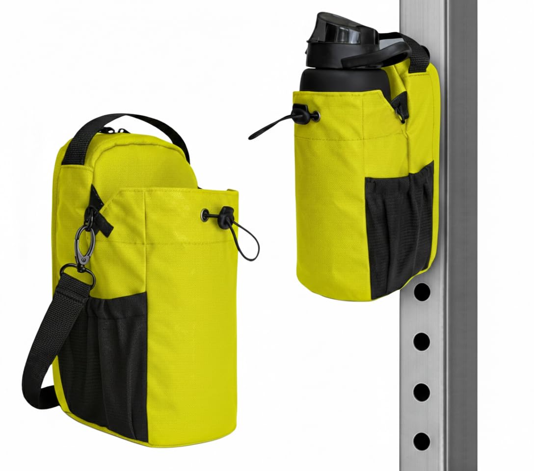 Sac Magnétique Sport Ultra Résistant 5 kg 3 Couleurs Vert Citron Accroche Aimantée pour Téléphone Bouteille Gym Course Vélo Voyage
