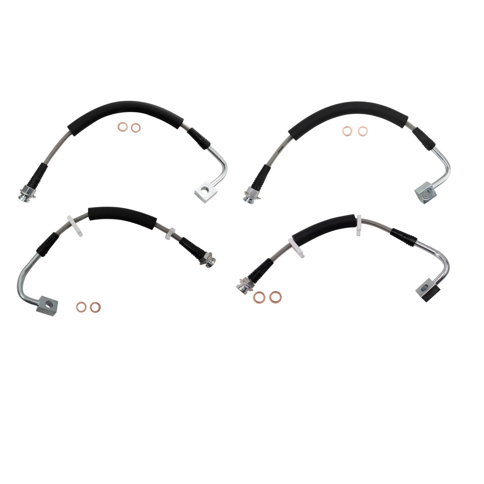 TRQ Performance Front and Rear Brake Hose Set