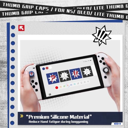 Image of GeekShare Thumb Grips Compatible with Switch /OLED /Lite, 4PCS (Punctuation)