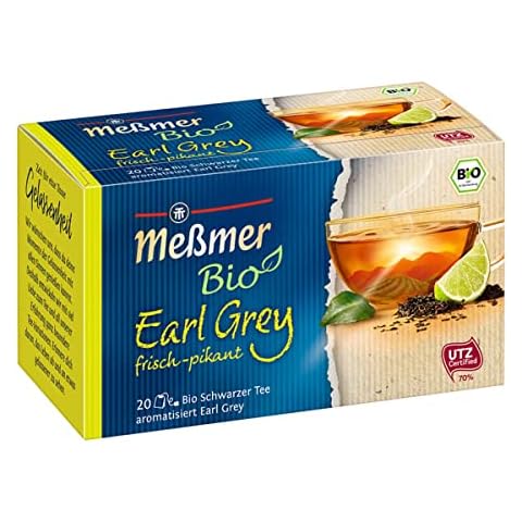Meßmer Bio Earl Grey | frisch-pikant | 20 Teebeutel | Vegan | Glutenfrei Cover