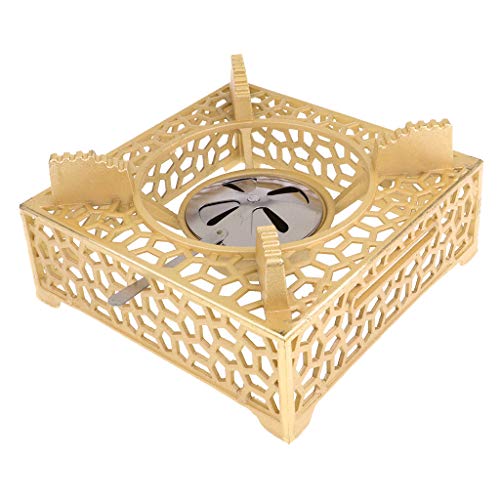 YIJU Square Ultra-light Camping Backpacking Spirit Burner Fogão a álcool - Amarelo