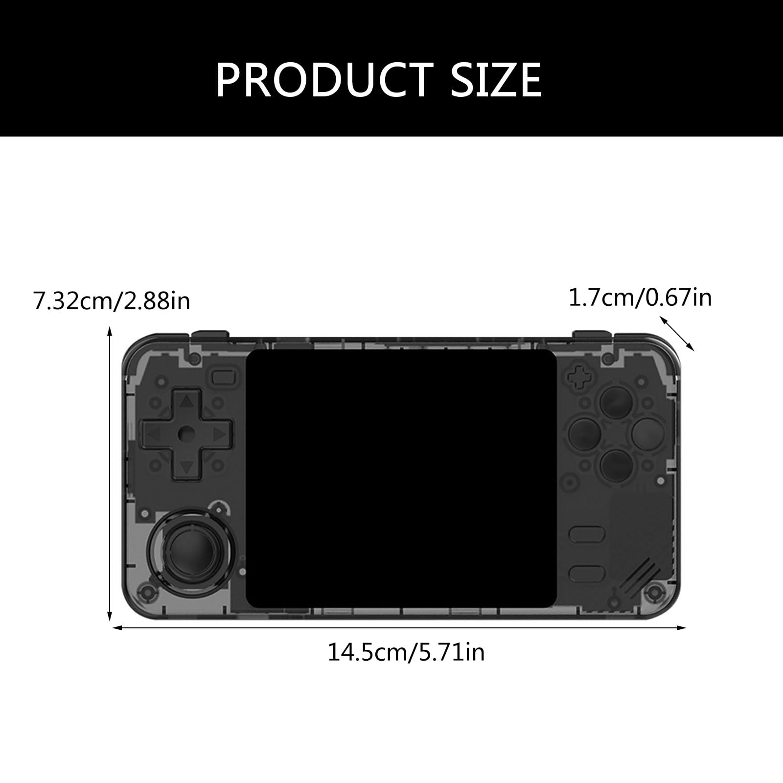 Consola de juegos retro de 64G/128G con joystick de 3.5 pulgadas, doble ranura para tarjetas, consola de videojuegos portátil para niños