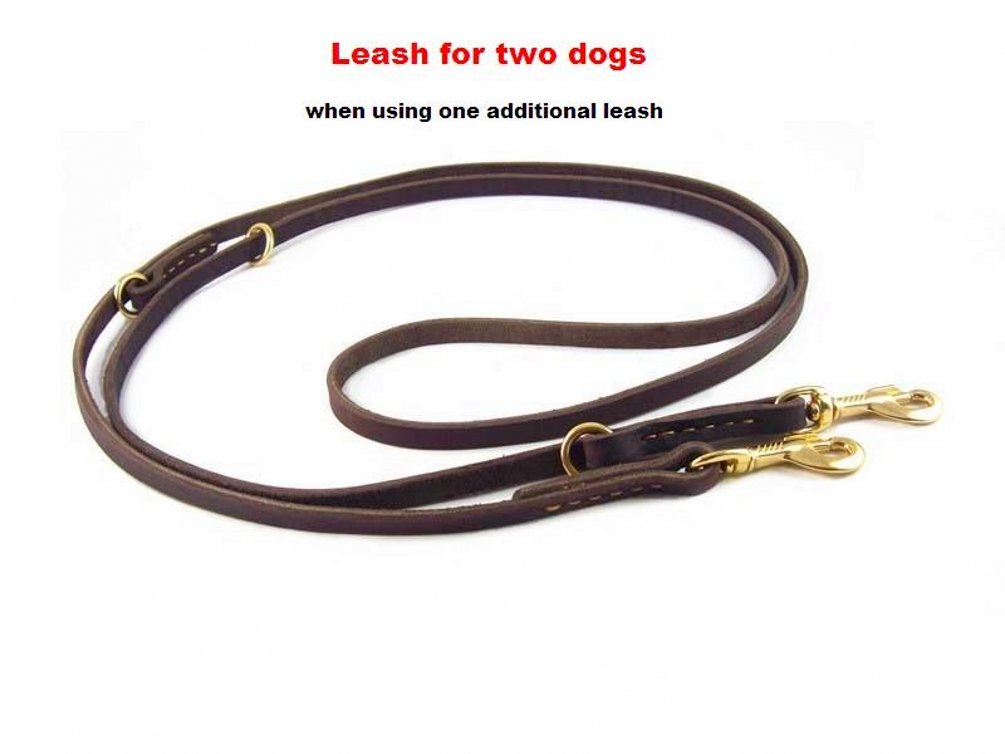 Warner Sporting Cumberland Leather Dog Leash Coupler (Black)