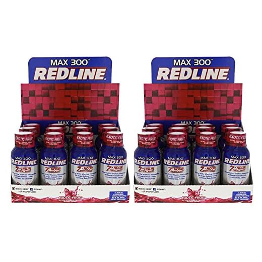 VPX Redline Max 300 7-Hour Energy, Exotic Fruit, Packed w/Amino Acids, Electrolytes and Vitamins 24/2.5oz