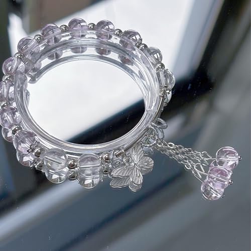 YFXXEEA 2Pcs Pink Crystal Fish Tail and Moon Pink and Purple 1 - Image 4