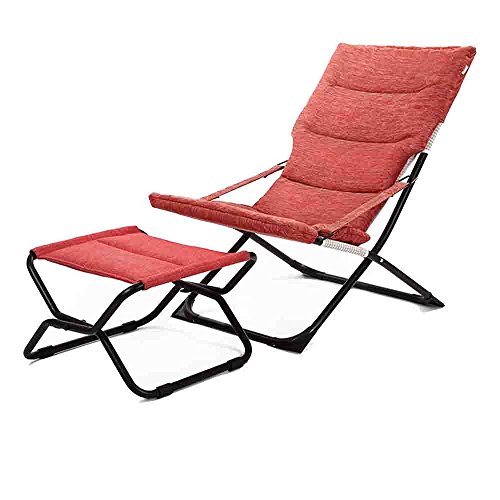 LYQQQQ Folding Chair Lounge Chair Folding Lunch Break Lazy Chair Home Leisure Chair Balcony Siesta Chair