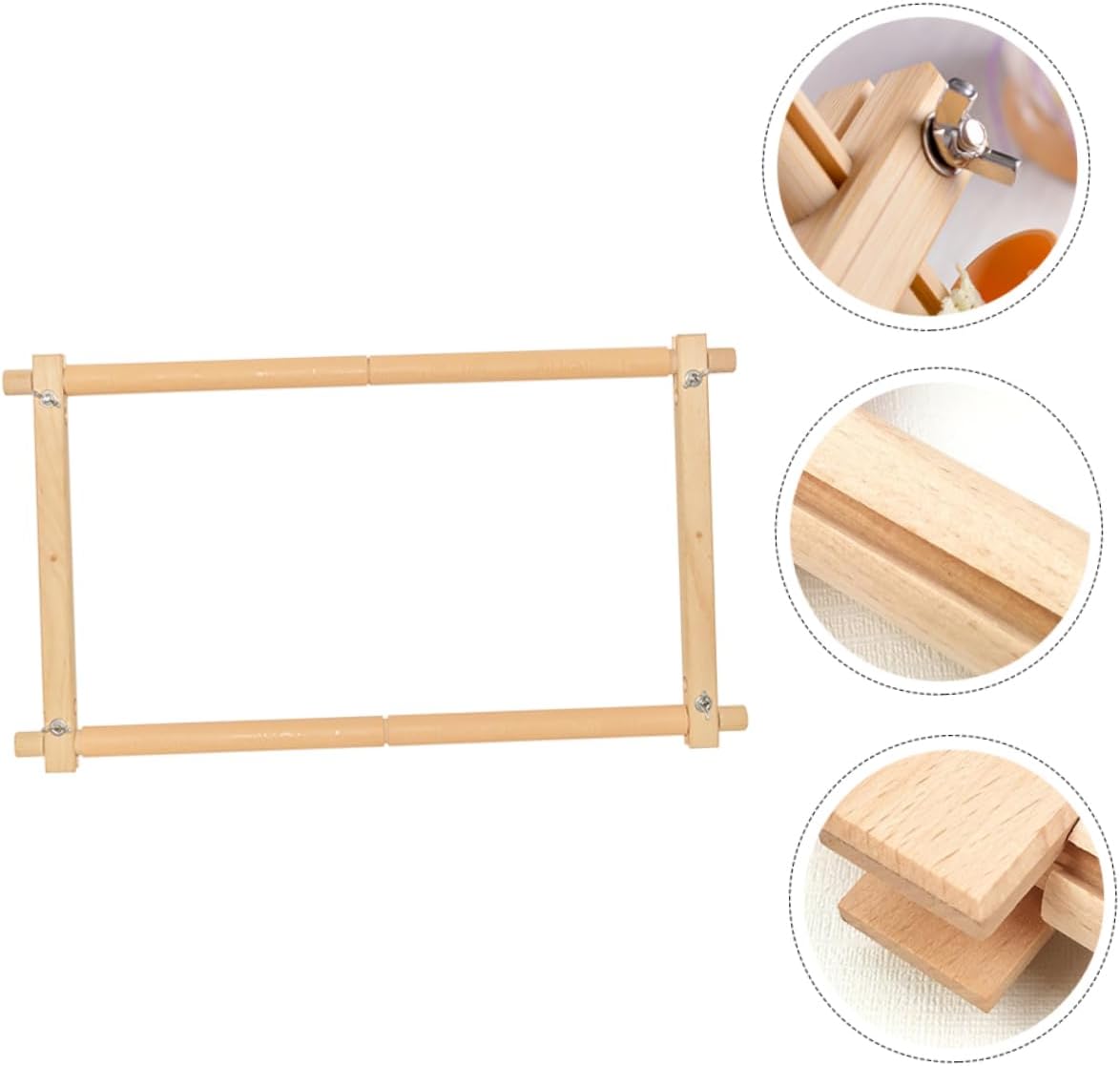 OSALADI 1set Wooden Embroidery Tapestry Frame Stand for to Install Embroidery Tool for Craft Projects and Family Activities