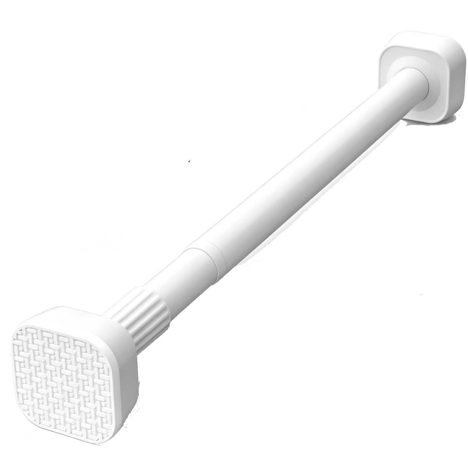 Closet Rods for Hanging Clothes, Spring Tension Curtain Rod, Easy to Install Without Drilling, for Shower, Window, Closet, Cabinet(White,150-220cm/59-87in)