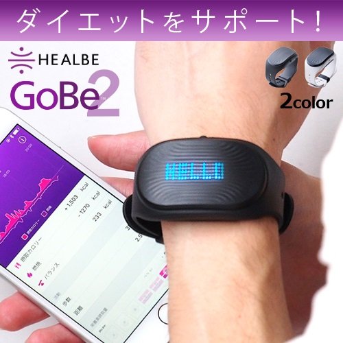 Amazon.co.jp: GoBe2 HEALBE アクティブトラッカー Black 【国内正規品