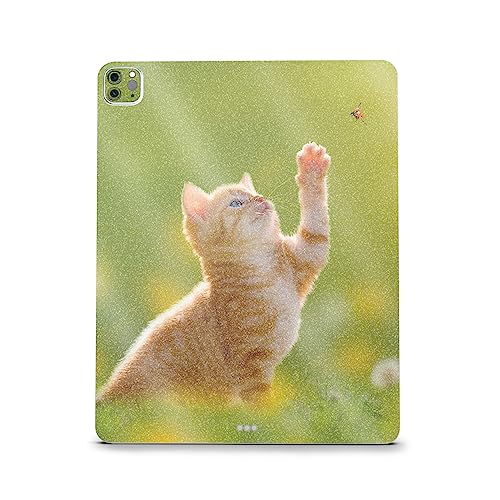 Image of MightySkins Carbon Fiber Skin Compatible with Apple iPad Pro 12.9 inch M2 6th Gen (2022) Full Wrap Kit - Kitty Dreams | Protective, Durable Textured Carbon Fiber Finish | Easy to Apply | Made in The USA